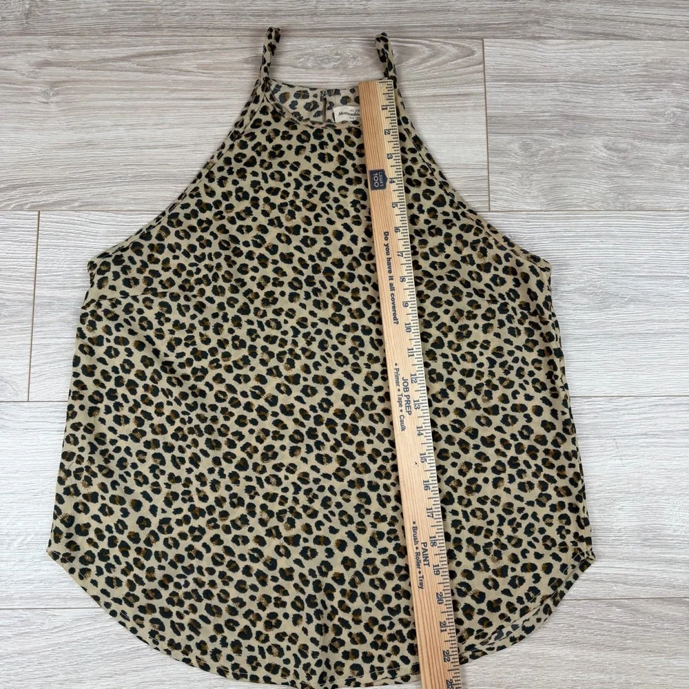Abercrombie And Fitch Leopard Print Women's Tank Top Bella‎ Swan Swancore Sz L - Picture 3 of 5